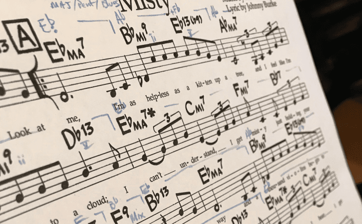 Sheet of music